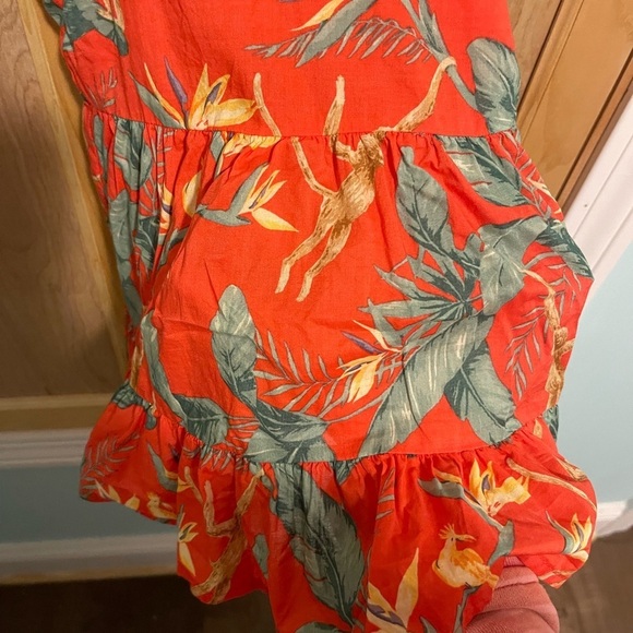 Janie & Jack orange printed dress - Picture 2 of 4